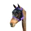 Hy Equestrian Mesh Half Mask Without Ears - Black/Grape Royal